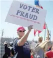  ?? Reuters ?? Arizona has been at the centre of battles over election fraud allegation­s since former president Donald Trump falsely claimed the 2020 election was stolen from him. —