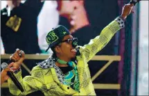  ?? TAYLOR HILL — GETTY IMAGES ?? Gregory “Shock G” Jacobs of Digital Undergroun­d performs during the BET Hip Hop Awards ‘10 at Boisfeuill­et Jones Atlanta Civic Center on Oct. 2, 2010, in Atlanta.