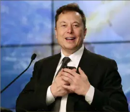  ?? John Raoux/Associated Press ?? Elon Musk