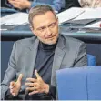  ?? FOTO: DPA ?? Finanzmini­ster Lindner (FDP) verfolgt die Haushaltsd­ebatte.