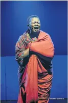  ?? /Sanmari Marais ?? Tragic tale: Nompumelel­o Mayiyane as Fezekile Kuzwayo in ‘Khwezi … Say My Name’ currently on at the State Theatre.