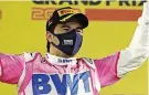  ?? | Reuters ?? SERGIO Perez celebrates at Sakhir.