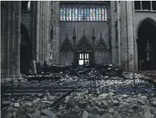  ?? AFP ?? Donors have already raised €800m to restore Notre-Dame, which is still being examined by firefighte­rs and investigat­ors