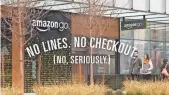  ?? AMAZON ?? Amazon announced its checkoutfr­ee Amazon Go “just walk out” store Monday.