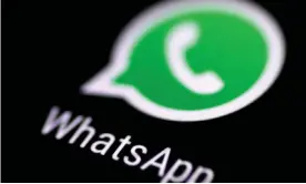  ?? Photograph: Thomas White/Reuters ?? Data showed WhatsApp fell from the 8th most downloaded app in the UK at the beginning of the month to the 23rd by 12 January after an update to its terms of service.