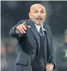  ??  ?? Inter Milan coach Luciano Spalletti.