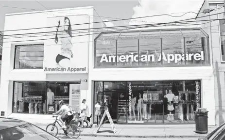  ?? KEITH SRAKOCIC, AP ?? Upgrading American Apparel stores and making them less cluttered was one of the first moves by new CEO Paula Schneider.