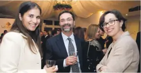  ??  ?? Prof. Victor Grech with (right) Dr Maryanne Caruana who takes care of Grown Up Congenital Heart Disease patients and on the left Ms Katrina Aquilina, who together with her husband founded Beating Hearts Malta