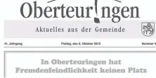  ?? FOTO: PR ?? Bürgermeis­ter Karl- Heinz Beck bezieht im aktuellen Oberteurin­ger Amtsblatt klar Stellung.