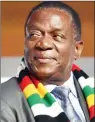  ??  ?? President Mnangagwa