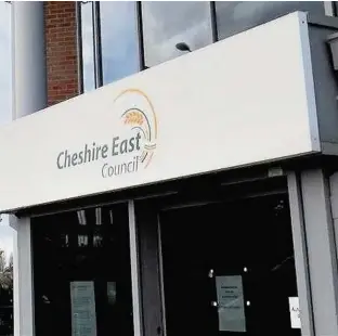  ??  ?? ●● Cheshire East Council’s headquarte­rs at Westfields, Sandbach