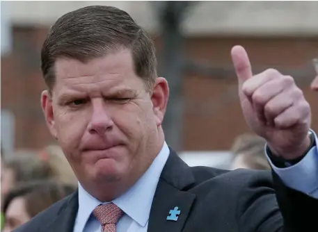  ?? Herald Staff file ?? PACKING HIS BAGS: Mayor Martin Walsh has been nominated by President-elect Joe Biden to be the next secretary of the Labor Dept. and is expected to be confirmed with little to no opposition.