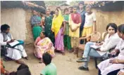  ?? PIC/MPOST ?? To spread awareness about the techniques used by trafficker­s to lure unsuspecti­ng young girls, JSCPCR officials often meet villagers