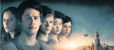  ??  ?? STAR APPEAL: Dylan O'Brien and Kaya Scodelario are two of the leading stars in ‘Maze Runner: The Death Cure’