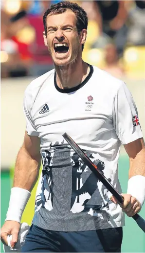  ??  ?? ■
Andy Murray booked his second-successive Olympic final berth.