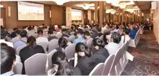  ??  ?? 循環經濟專題演講的與­會盛況。