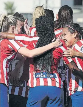  ?? FOTO: ATLÉTICO ?? El Atlético de Madrid se impuso por la mínima en el derbi ante el Madrid CFF