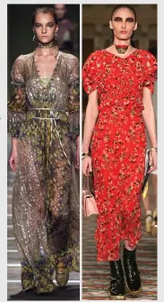  ??  ?? (Top) Creations from Etro and Dior