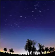  ?? Photo by Shihab ?? The starry sky of Mleiha, Sharjah, on Saturday. —