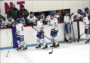  ?? File photo ?? The undefeated Cumberland hockey team faces No. 3 PSW in the Division II final starting tonight at Meehan Auditorium. The Clippers are looking for their first title since 2014.