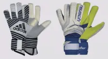  ??  ?? adidas ACE Transition Pro Reusch Serathor Pro M1 Evolution QR: 157360 - £85 QR: 161885 - £85