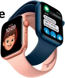  ??  ?? Die Familienko­nfiguratio­n erlaubt die Nutzung einer Apple Watch ohne eigenes iphone – etwa von Kindern.