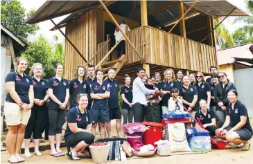  ??  ?? Drouin Secondary College built a house in Siem Reap as part of their volunteeri­ng tour in 2016.