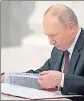  ?? REUTERS ?? Russian President Vladimir Putin