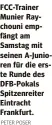  ?? PETER POSER ?? FCC-Trainer Munier Raychouni empfängt am Samstag mit seinen A-Junioren für die erste Runde des DFB-Pokals Spitzenrei­ter Eintracht Frankfurt.