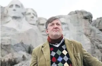  ??  ?? Renowned English comic/actor Stephen Fry travels to all 50 states in the span of six one-hour episodes.