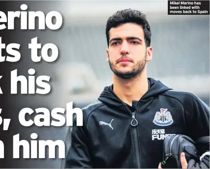  ??  ?? Mikel Merino has been linked with moves back to Spain