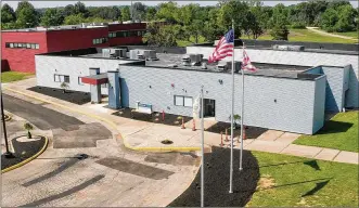  ?? TY GREENLEES PHOTOS / STAFF ?? Trotwood officials spent about $750,000 on the renovation­s to the 13,000-square-foot structure located at 4000 Lake Center Drive.