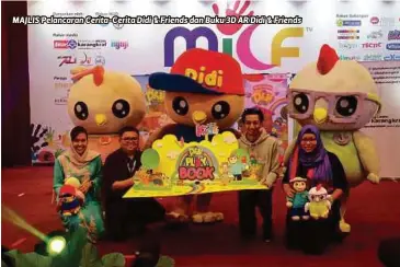  ??  ?? MAJLIS Pelancaran Cerita-Cerita Didi & Friends dan Buku 3D AR Didi & Friends