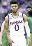  ??  ?? Kansas Jayhawks guard Frank Mason III was a unanimous selection to the AP All-America team.