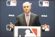  ?? LM Otero / Associated Press ?? Baseball commission­er Rob Manfred.