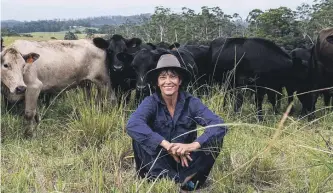  ?? ?? Ward says she likes mucking in and tackling some of the outdoor tasks around the couple’s farm in Nambucca Valley, New South Wales.