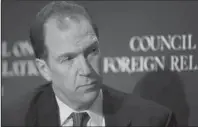  ?? The Associated Press ?? SHAKEUP: David Malpass, then the Chief Economist at Bear, Stearns &amp; Co. Inc., speaks at the Council on Foreign Relations in 2007 in New York. President Donald Trump plans to nominate Malpass, an administra­tion critic of the World Bank, to be the institutio­n’s next leader.
