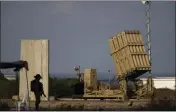  ?? ARIEL SCHALIT — THE ASSOCIATED PRESS FILE ?? A battery of Israel's Iron Dome defense missile system, deployed to intercept rockets, sits in Ashkelon, southern Israel, Aug. 7, 2022.