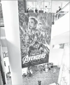  ??  ?? General atmosphere during the IMAX private screening for ‘Avengers: Endgame’ last month in New York City. — AFP file photo