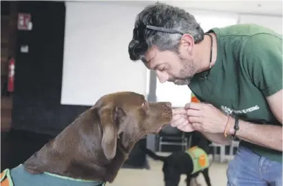  ?? Foto: Ángel García ?? Der Kontakt mit Hunden schafft eine enge Bindung und hilft Körper und Geist.