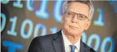  ?? FOTO: DPA ?? Thomas de Maizière bei der Zitis-Eröffnung in München.