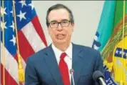  ?? AP/FILE ?? US treasury secretary Steven Mnuchin had said that Washington was putting the trade war with Beijing on hold