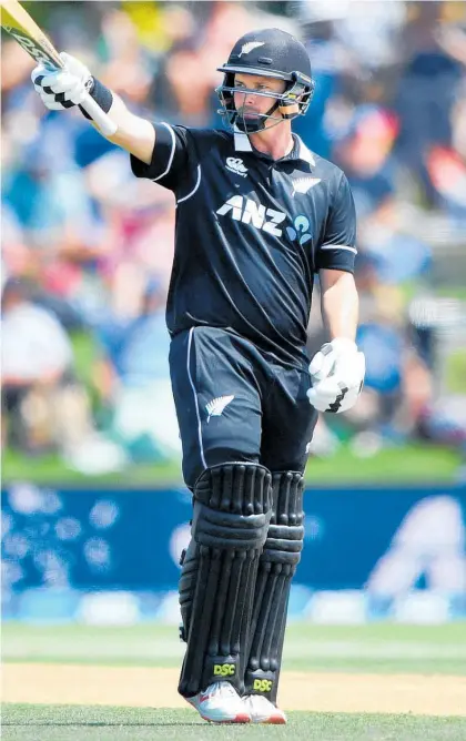  ?? Photo / Photosport ?? After a run of low recent totals, Colin Munro was happy to score 87 against Sri Lanka on Saturday.