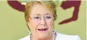  ??  ?? MICHELLE BACHELET
Alta Comisaria de la ONU DDHH