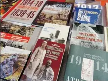  ??  ?? Livres sur la Grande Guerre