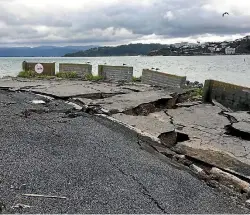  ??  ?? Damage at Wellington’s CentrePort after November’s earthquake­s.