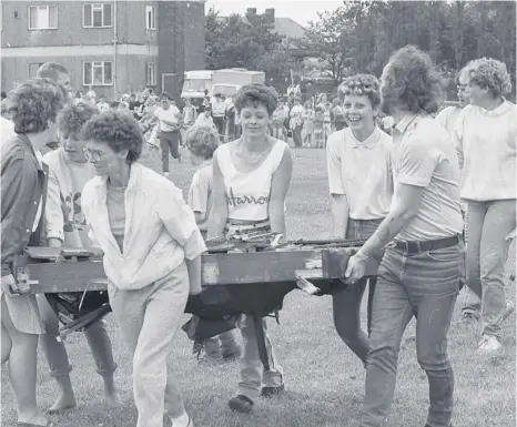  ??  ?? Vaux Sports day in 1987.