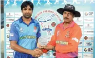  ?? Supplied photo ?? Zawar Fareed scored a fine ton in UBL’s win. —