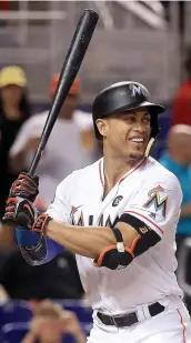  ?? PHOTO AFP ?? Giancarlo Stanton pourrait être échangé avant le début de la prochaine saison.