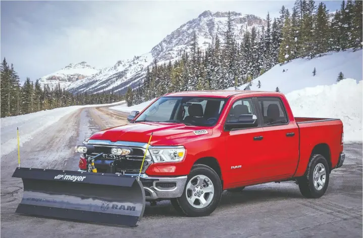  ?? — RAM ?? The Ram 1500 Snow Plow Prep Package will be available later in 2020, giving Ram one more advantage in the increasing­ly competitiv­e truck market.